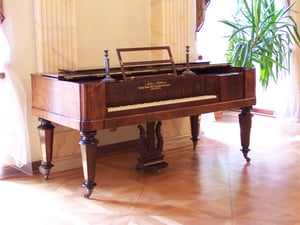Square grand piano restoration on sale